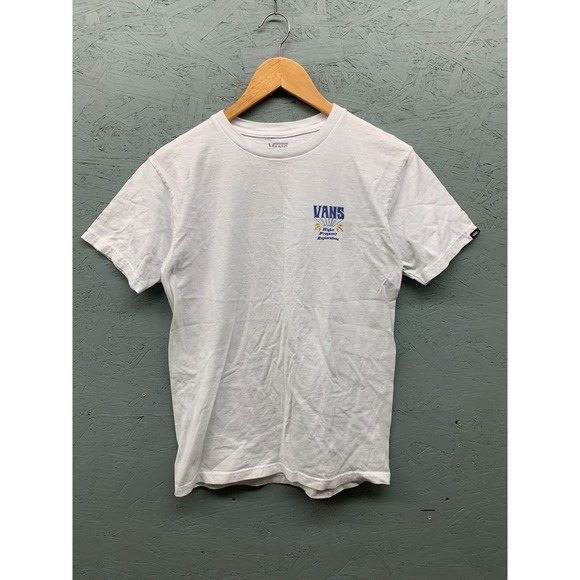 Vans T-Shirt Small‎ White Graphic Tee Off the Wall 1966 Higher Frequency Sun - Picture 1 of 6